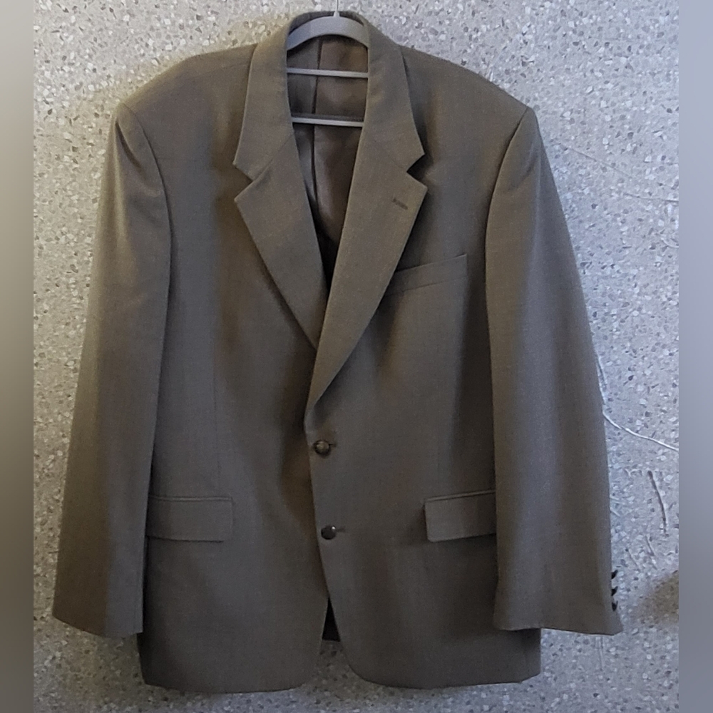 Vtg. Hunt Valley, Tan, Single Beasted Blazer, The Gentlemens Clothesline‎ ,46R
